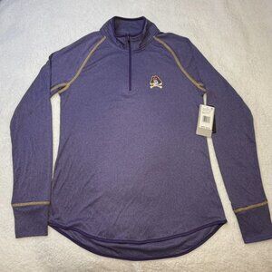 East Carolina University Pirates Pullover Women's XL 1/4 Zip Purple Colosseum